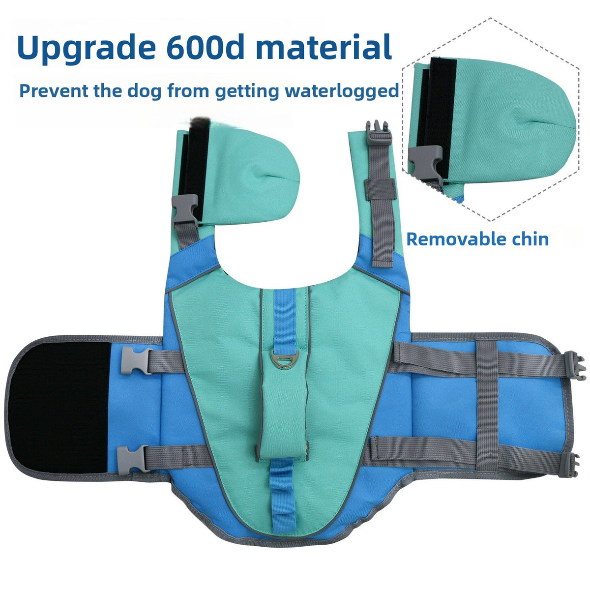 Reflective Dog Life Jacket Safety Swimsuit