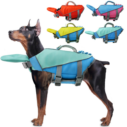 Reflective Dog Life Jacket Safety Swimsuit