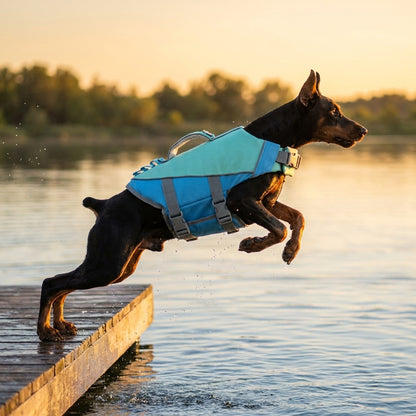 Reflective Dog Life Jacket Safety Swimsuit