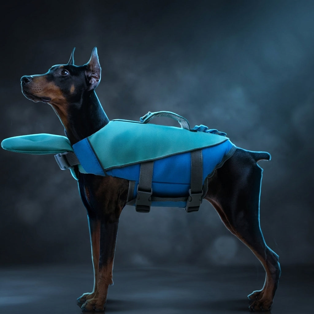 Reflective Dog Life Jacket Safety Swimsuit